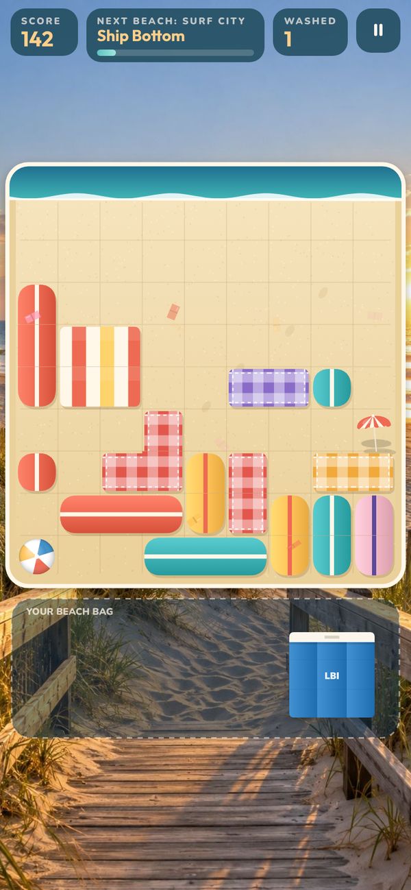 Beach Blanket game board